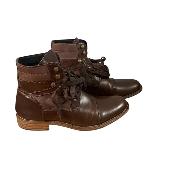 Kenneth Cole Unlisted Mens 8M Fall Leather Boots Formal Classic Business Casual - Picture 2 of 9